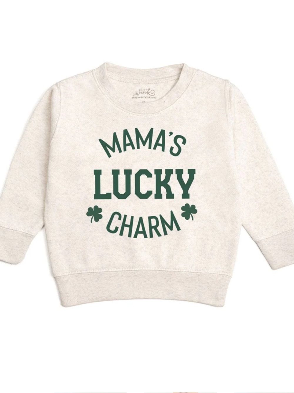 Sweet Wink Mama’s Lucky Charm St Patrick’s Day Sweatshirt, Size 12-18 months